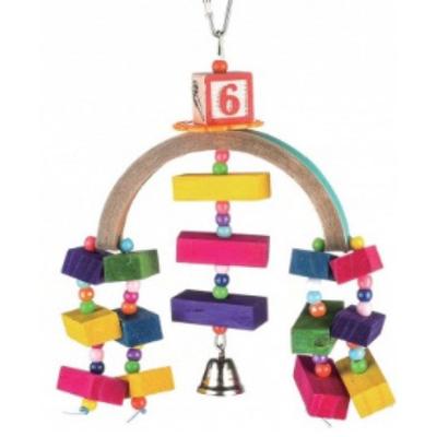 Hängende Holzklötze Rundes Oberteil 20cm