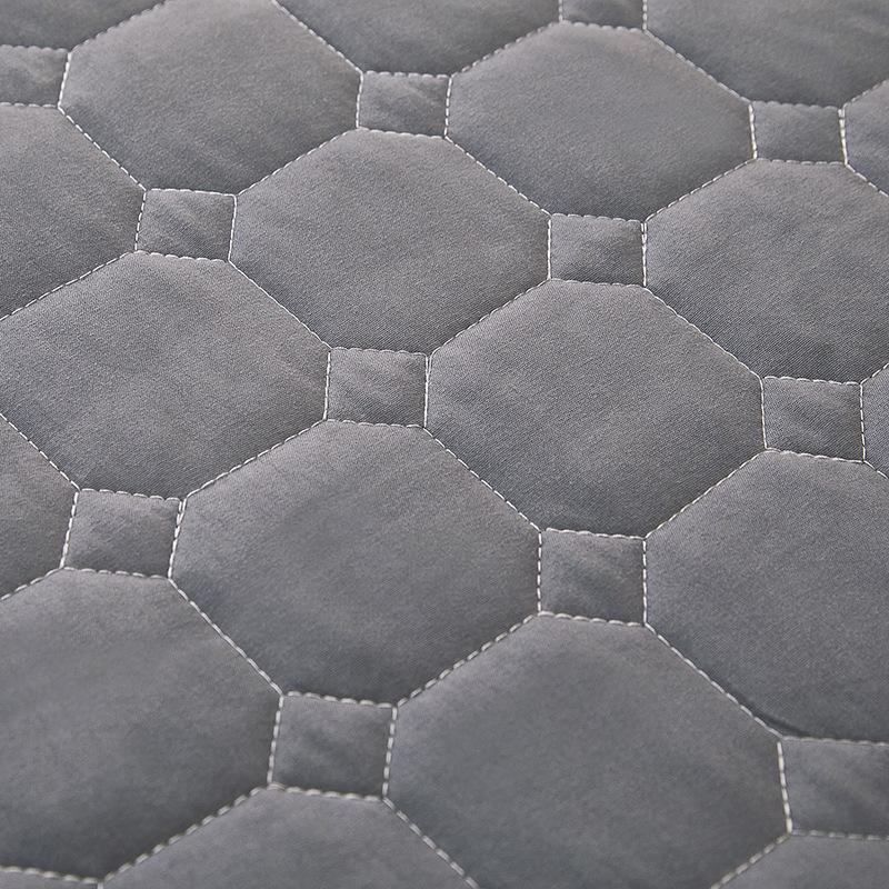 Einfarbiger, gesteppter, rutschfester Matratzenbezug – verdicktes, gebürstetes All-Inclusive-Laken für Simmons-Betten