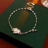 Bracciale Regolabile in Oro Vero Galvanizzato con Zir*****val Diamond, Lusso Leggero, Bracciale alla Moda di Alta Gamma, Gioiello Versatile per il Pendolarismo