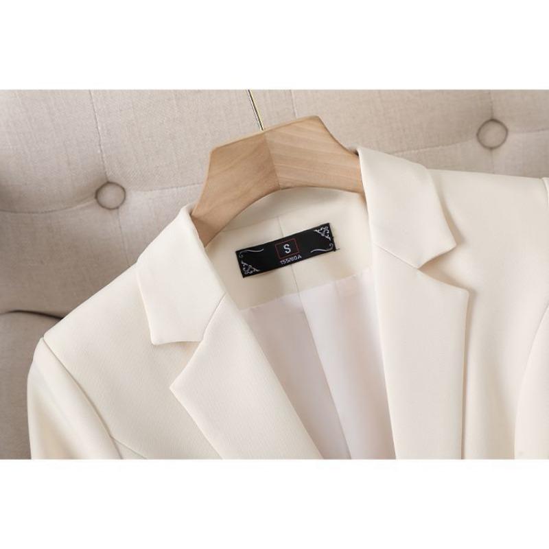 Damen S Lässige Schlanke Passform Langarm Blazerjacke