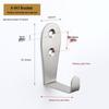 Jinrui Stainless Steel Black Bathroom Hook for Coats and Hats