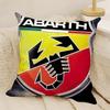 Coole Cartoon-Skorpion A-Abarth Kissenbezug Natürlicher Leinen Doppelseitiger Druck Sofa Heimdekoration Kissenhülle