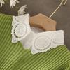 New Fake Collar Shirt Women White Lapel Ruffles Stand False Collar Woman Girls Detachable Collar Lace Removable Half Shirt