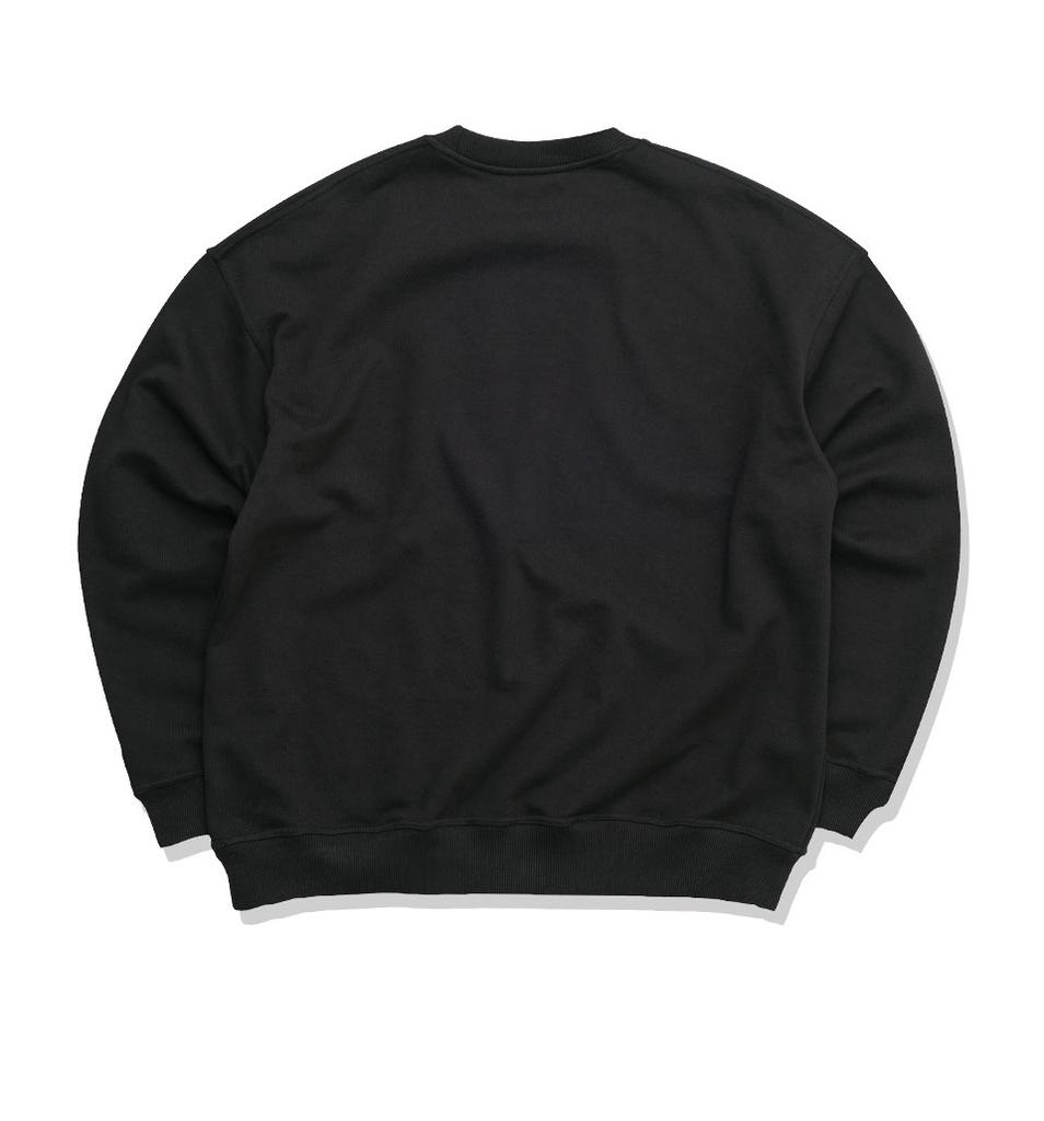 261EUI Square Marbling Sweatshirt Black