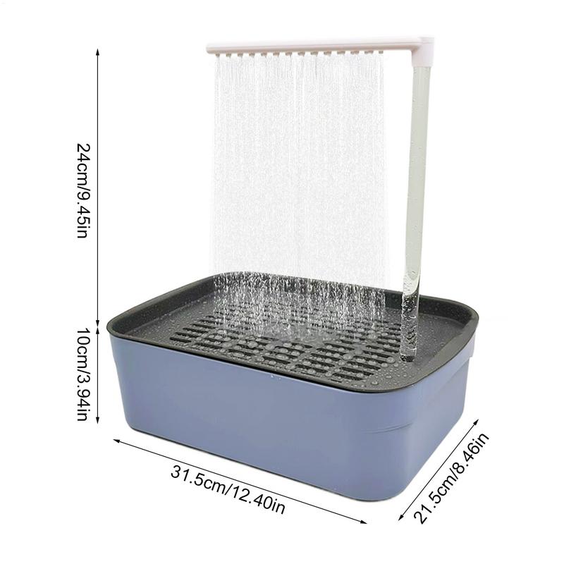 Birds Bath Fountain Parrot Water Circulating Bathtub Shower Automatic Circulating Water Bird Shower Pet Bird Bath for Cockatiel