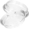 Luxshiny 2pcs Glass Teapot Replacement Lids:Tea Cup Covers, Teapot Covers, Teapot Lid Replacement, Clear Tea Kettle Lids Tea Pot Lids, Glass Teapot