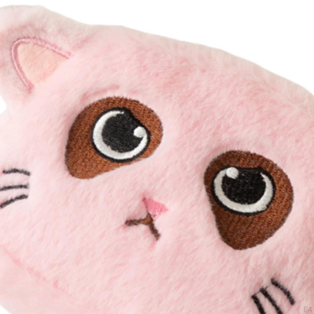 Cat Face Purse with Zipper Cartoon for Boys Girls Kids Child Gift