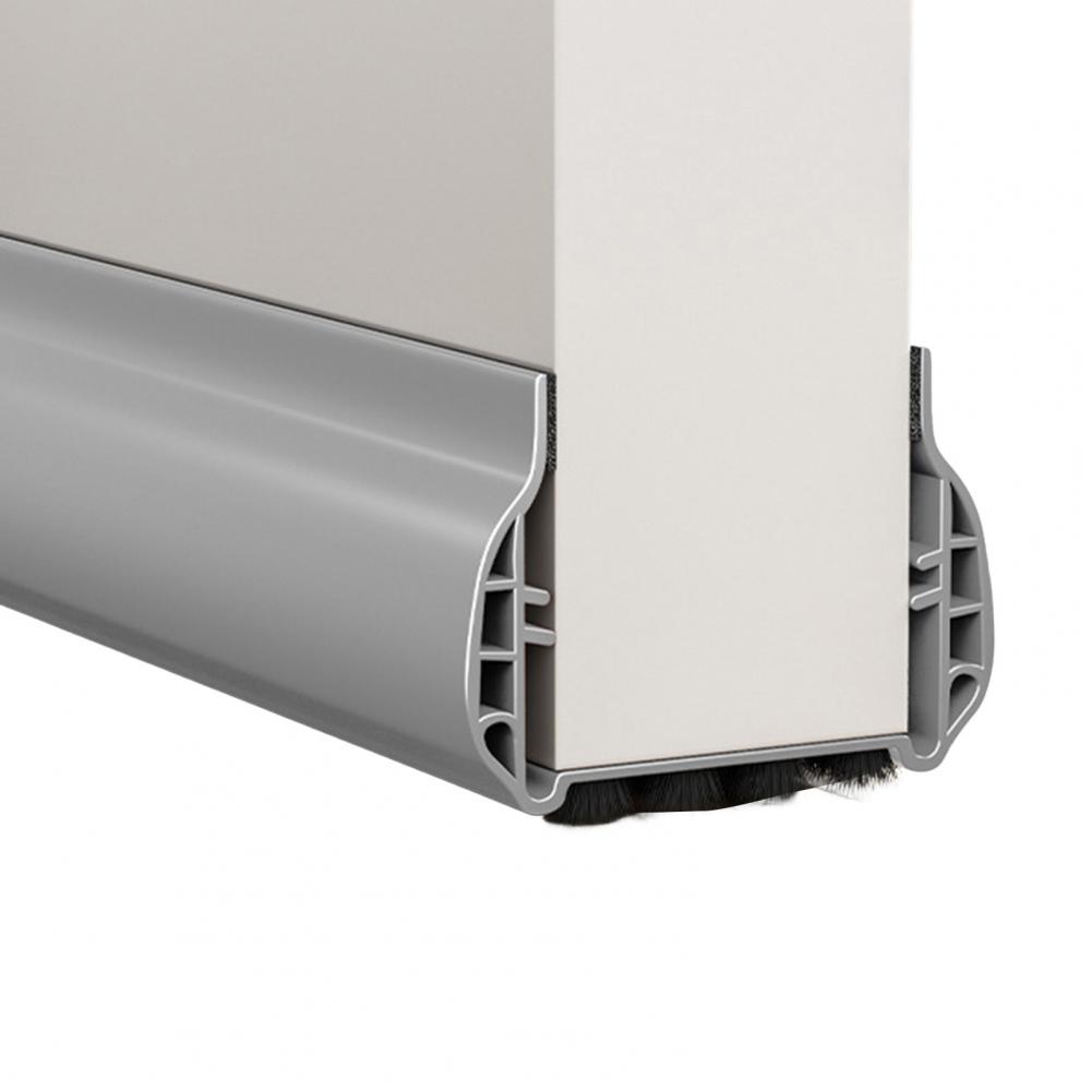 Dust Prevention Door Seal Strip Noise Reduction Door Strip Weatherproof Door Bottom Sealing Strip with Brush for Noise