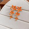 Forest Story: Sweet Style Contrasting Flower Stud Earrings for Women – Fresh, Fashionable, Light Luxury Feel