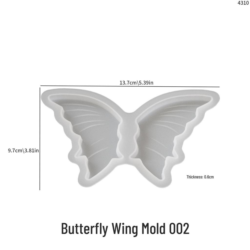 Poppy Crystal Resin Butterfly Wing Pendant Silicone Mold for DIY Aroma Stone Ornaments