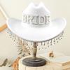 Bridal Cowgirl Hat for Women Rhinestone Cowboy Hat Unique Halloween Costume for Bachelorette Party Birthday Concerts
