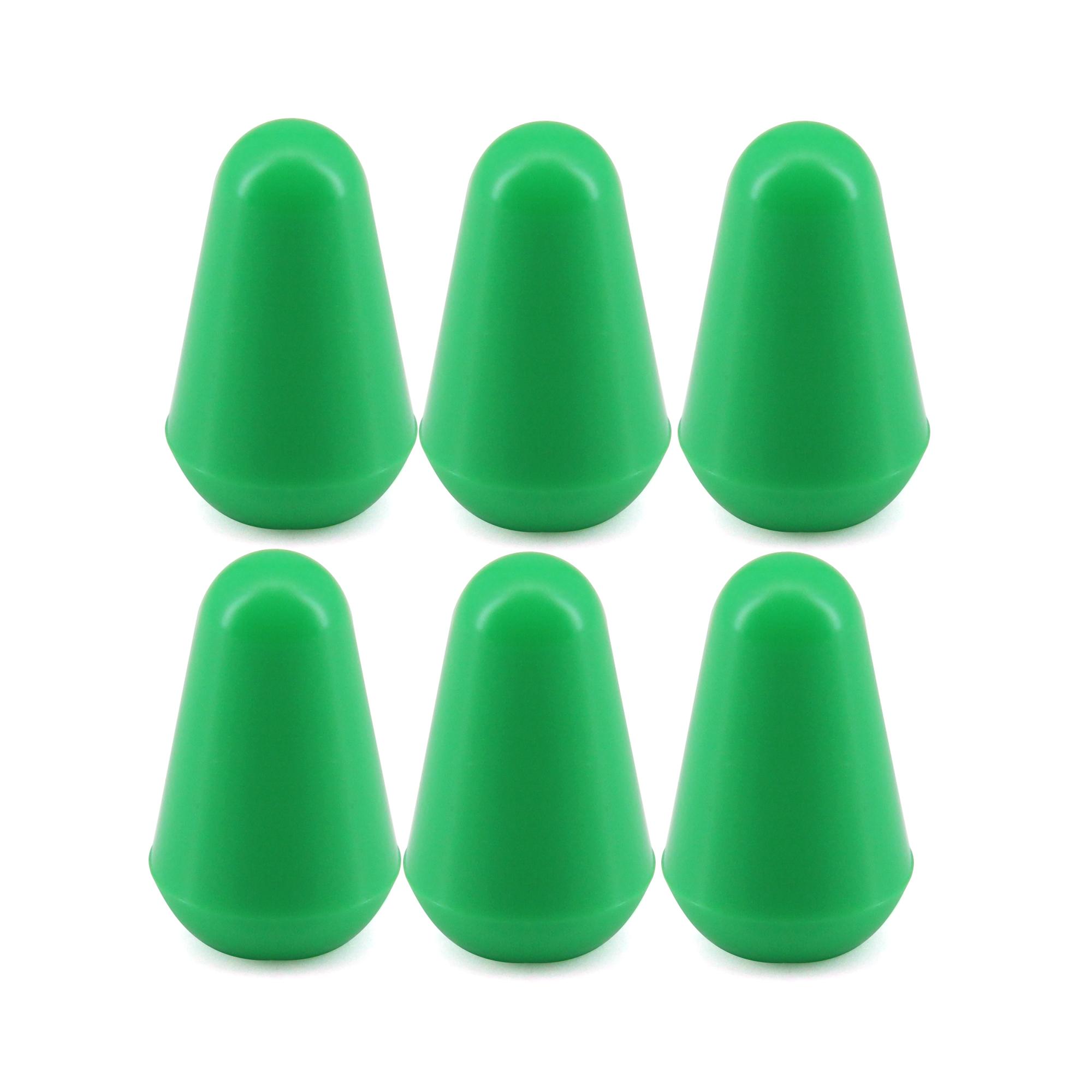 FLEOR 6pcs Plastic Electric Guitar Switch Tips 5 Way Switch Knobs Tips Caps Buttons Guitar Accessories ,11 Colors to Choose