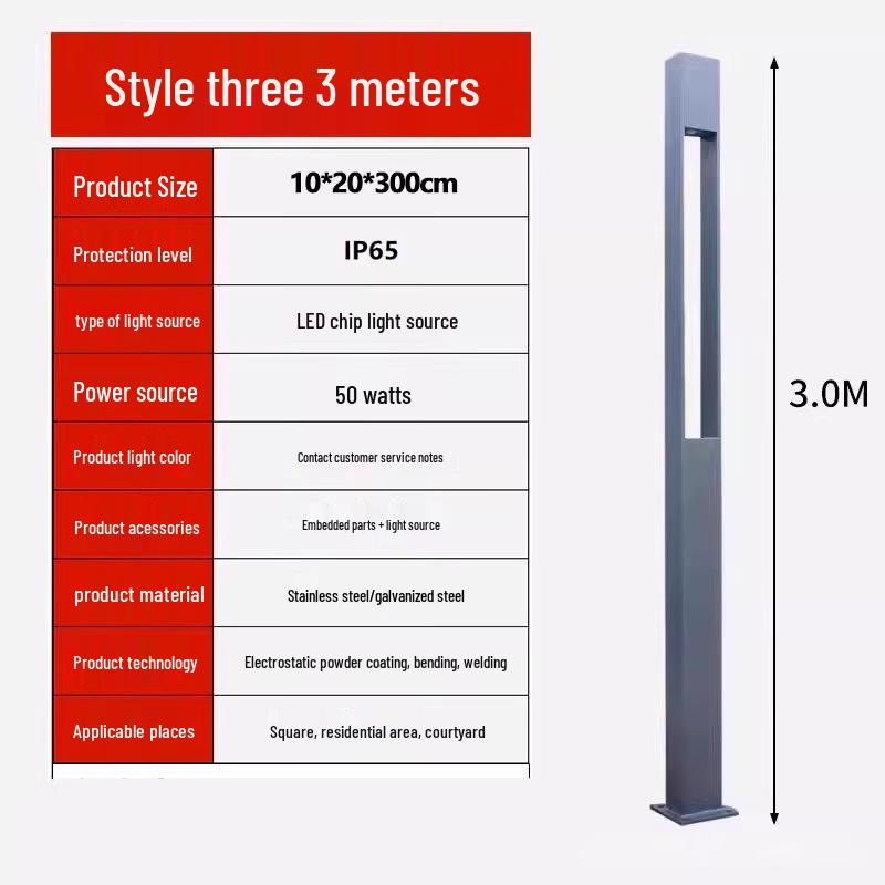 Outdoor Park & Garden Mains Powered Lamp
