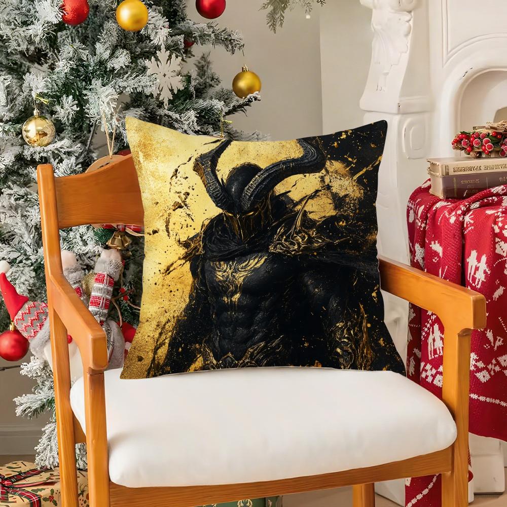 Game Wow World Of Warcraft-W Pillow Case Silky Short Plush With Invisible Zipper Dustproof Sofa Cushion Cover For Home Decor