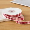 10yards/Roll Wave Edge Candy-Colored Plaid Ribbon 1CM Lace Checkered DIY Hair Accessories Gift  Cake Box Decor Bouquet Bow