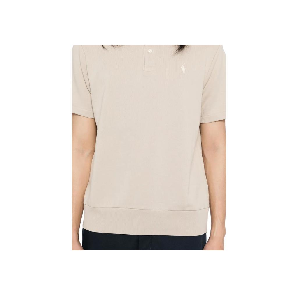 Polo Ralph Lauren Solid Logo Polo Shirt Men tops Khaki 710963807-003