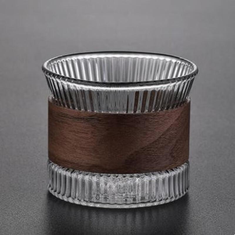 Shangqi High Borosilicate Glass Vertical Stripe Teacups (Set of 5)