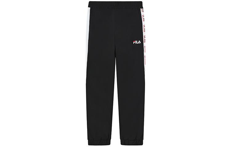 Men's Pants FILA Casual Pants Men's Jet Black Moderate Straight Fit Pants