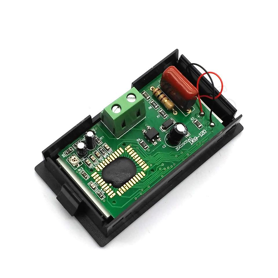 AC 80-500V 2-wire Digital Blue LCD Circuit Volt Panel Meter Voltmeter Monitor