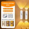 Lampă de perete magnetică reîncărcabilă cu LED, senzor de mișcare, lumină de culoare, lumină de noapte, lumini automate pentru cameră