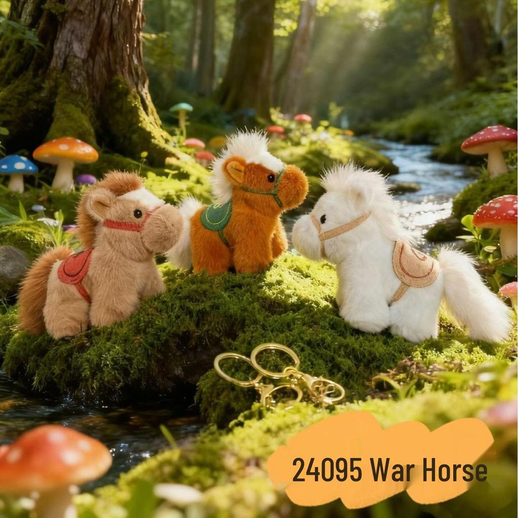 Genuine Plush Horse Zodiac Keychain | Cute Backpack Pendant | Year of the Horse Gift