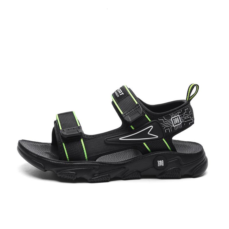 

Детская противоскользящая износостойкая модная легкая уличная пляжная обувь на липучке, сандалии и тапочки 39