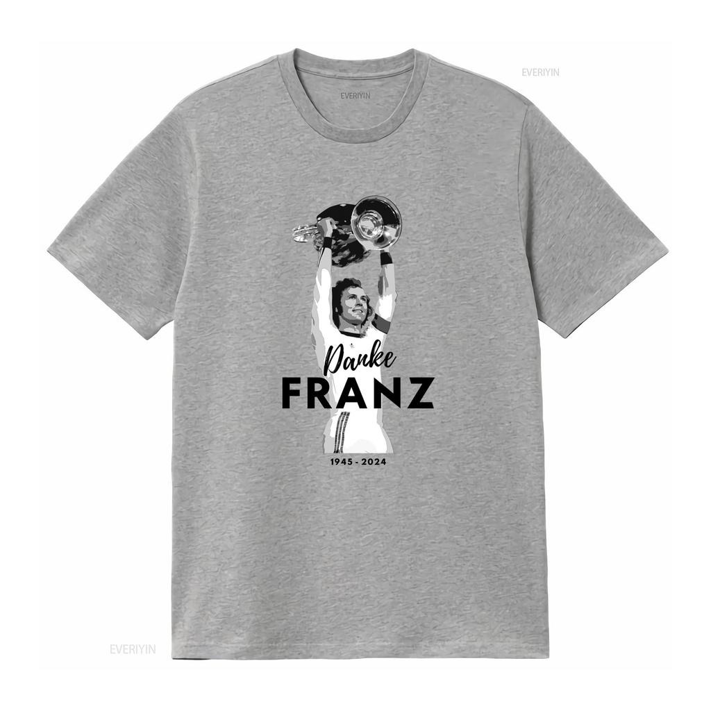 Franz Beckenbauer Tribute T Shirt Thank You 1945 2024 Commemorative Design Vintage Washed Versatile Designer Clothes Stylish