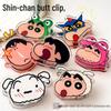 Clip de Papel de Dibujos Animados de Doble Cara Crayon Shin-chan Almacenamiento de Notas