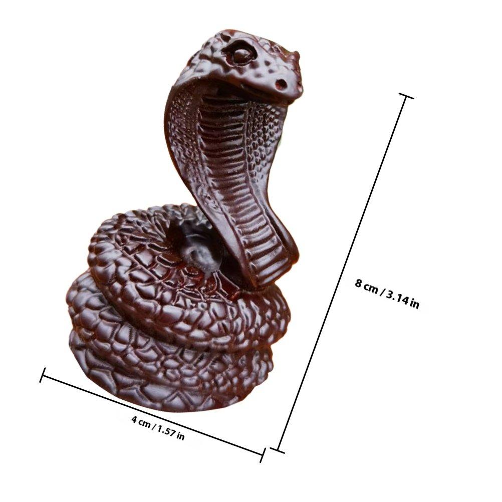 Hand Carved Redwood Snake Sculpture Home Office Desk Decor Living Room Bookshelf Artistic Chinese Zodiac 2026 Feng Shui Wooden