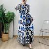 2024 Summer Women's Chic Middle East Pleated Robe Long Sleeve Cape Jacket
