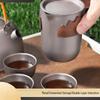 ZHOUYUEHENGSHENG Pure Titanium Portable Kung Fu Tea Set