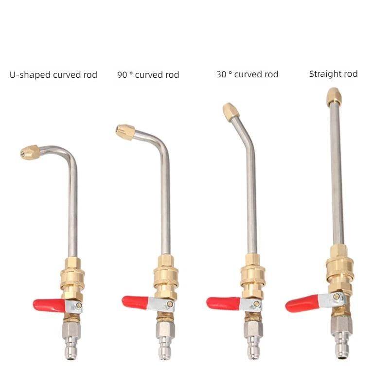1/4 Quick - Plug Rod Brass&Stainless, Multiple Angles&Sizes, High - Pressure - Comparable for Car Wash, Yard Clean&More