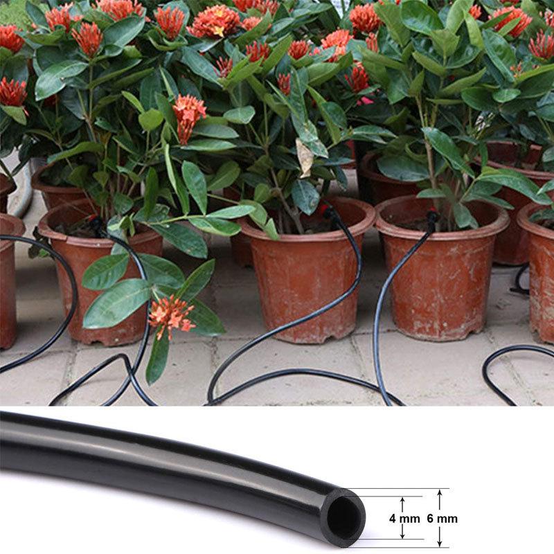 30m Automatic Drip Irrigation Kit with 4/7 Tubing for Outdoor Gardens