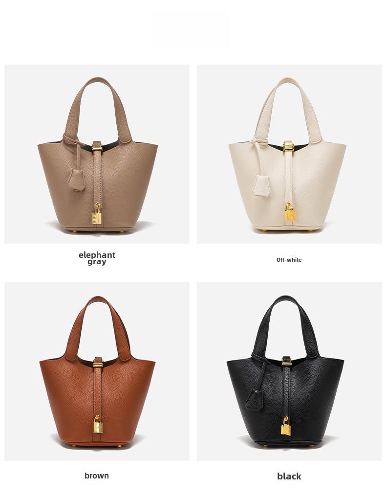 „Elegancka damska designerska torba koszykowa – wysokiej jakości uniwersalna torebka typu bucket”