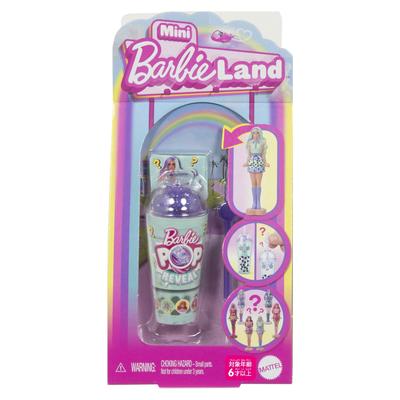 Barbie Mini Barbieland Pop - Překvapivý balíček 2025 Oblékání mikro panenky pro věk 6 let a starší - růžová panenka/domeček 986A-JCR22