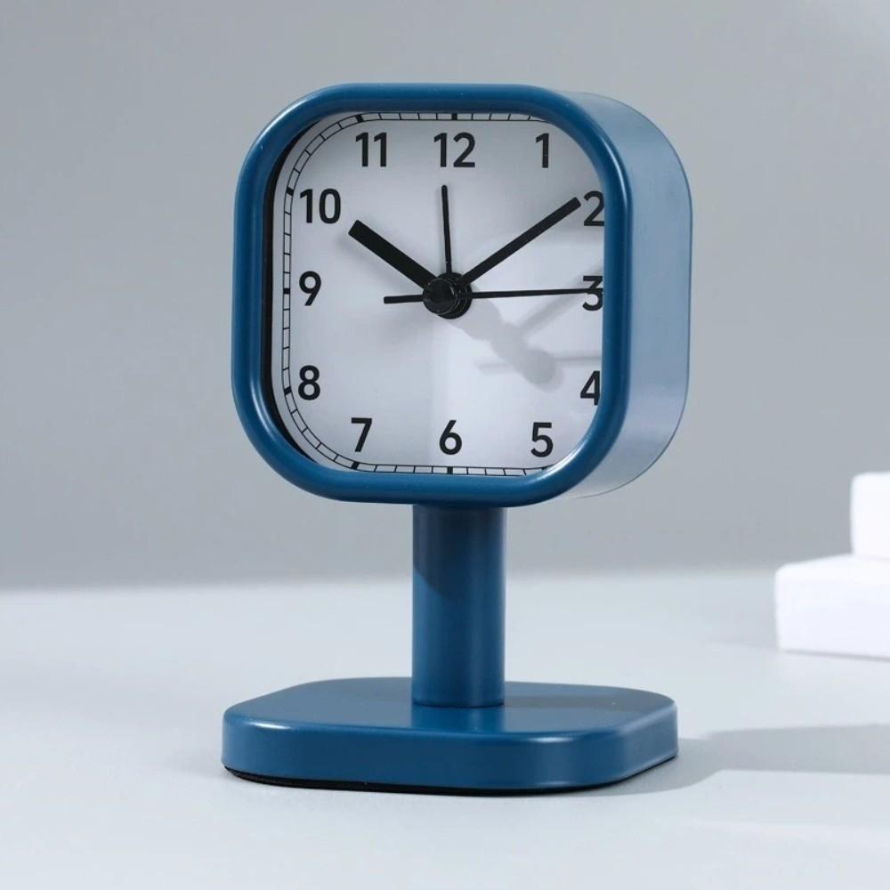 Drop-proof Desktop Stand Clock Vintage Alarm Clock Bedroom Decor Tabletop Clock  Bedside