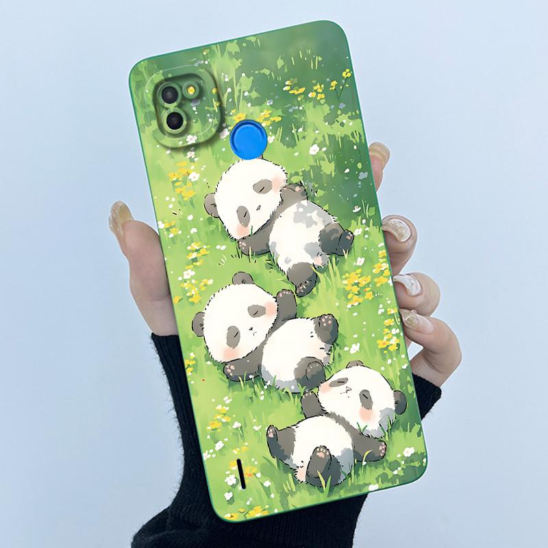 For Tecno Pop 4 Lte Case Liquid Silicone Fashion Simplicity Oil Painting Floral Back Cover For Techno Pop4 Air Phone Case BC1s