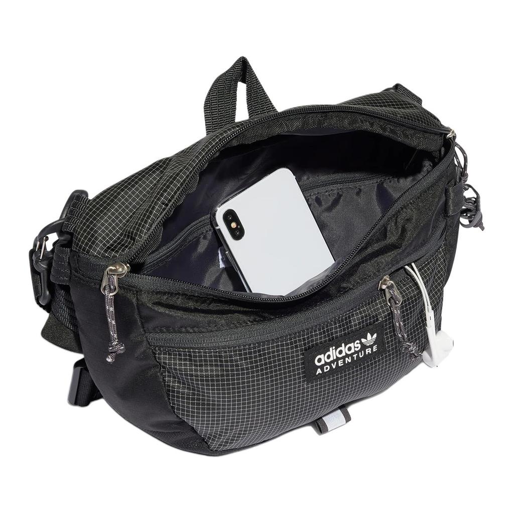New Adidas Large Adventure Waist Bag Black HL6778