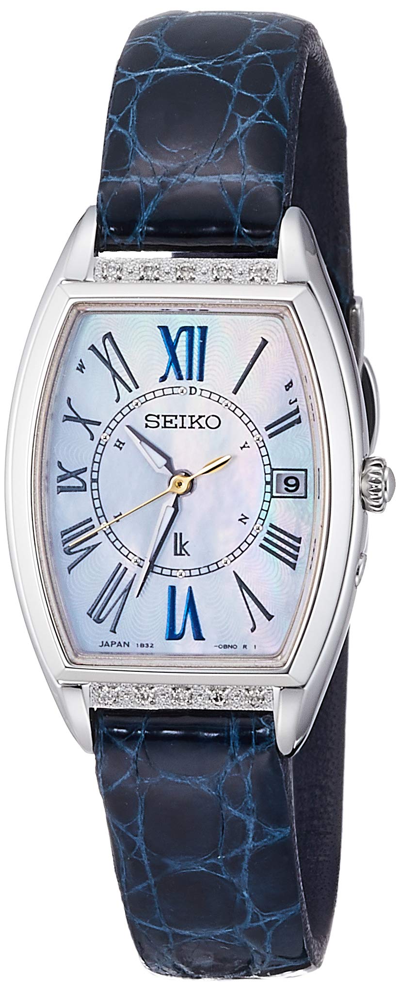 

[Seiko Watch] Lucia SSVW181 Women s Crocodile (Navy)