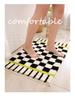 Grid Water-Absorbent Quick-Dry Anti-Slip Floor Mat for Bathroom & Bedroom