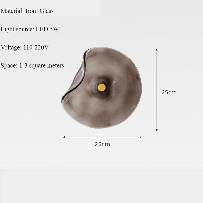 Modern Design Wall Light Glass Nordic Bedroom LED Light Restaurant Entrance Atmosphere Lighting Home Decoration Lighting Fixture
