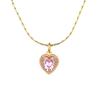 Love Stainless Steel Minimalist Furnace Real Gold Necklace Female Collarbone Chain With Jewelry