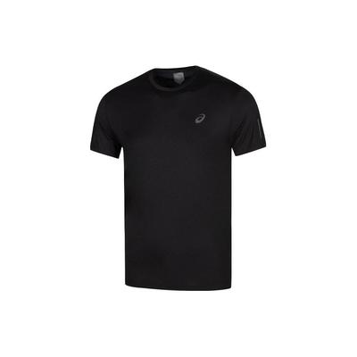 Logo Round Neck Reflective Running Quick-Dry Breathable Casual Sports Short Sleeve T-Shirt Men Tops Black 2011C852-001