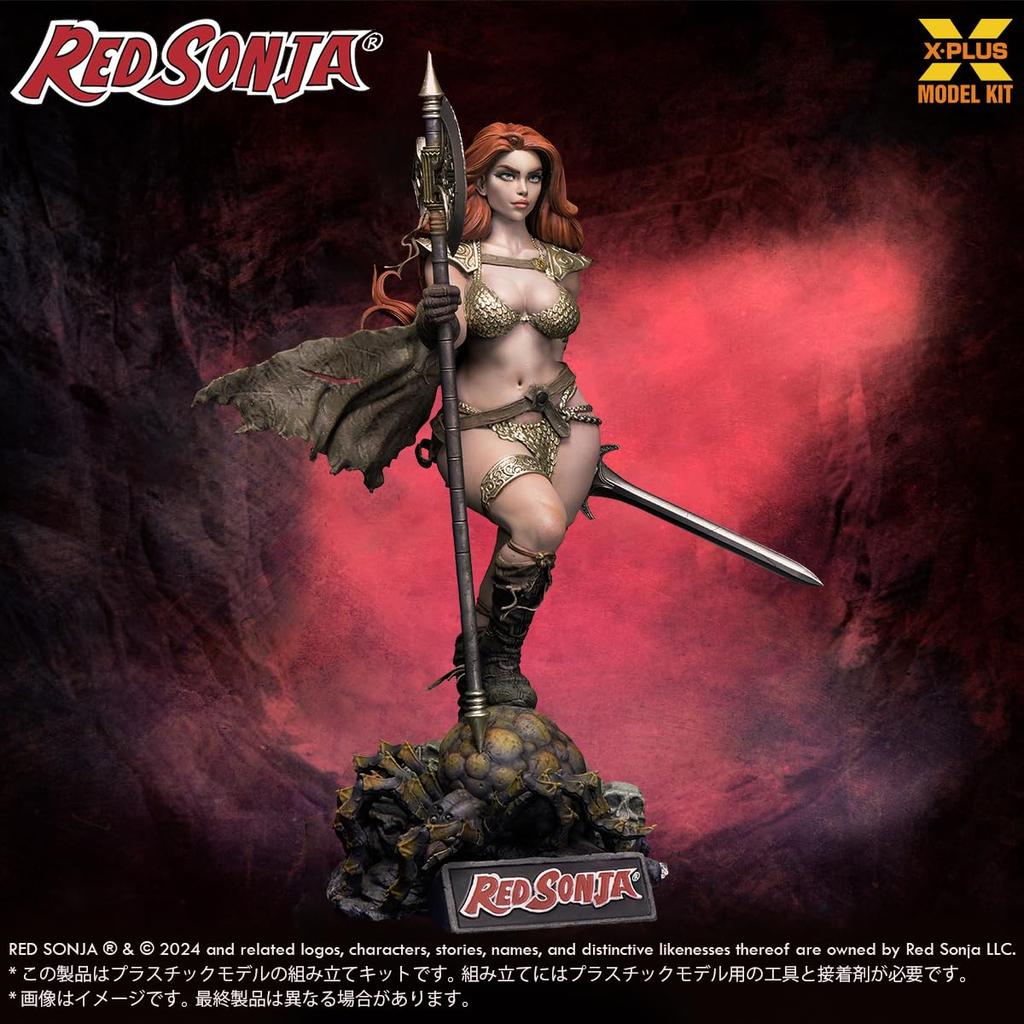 Conan the Barbarian Red Sonja Scale Unpainted Plastic Model Kit X-PLUS 1/8