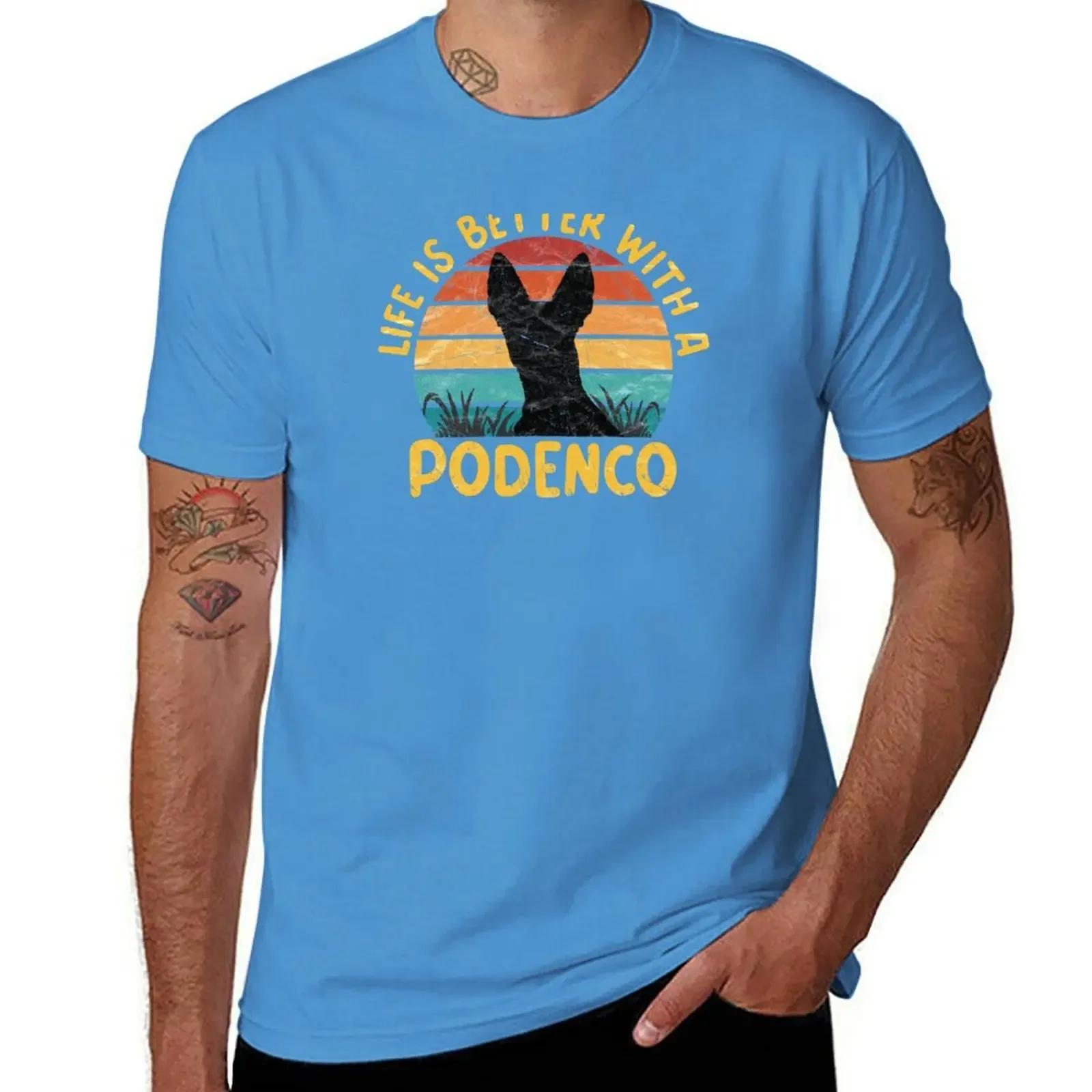 Podenco  Life Is Better With A Podenco TShirt plus sizes tees mens workout shirts S