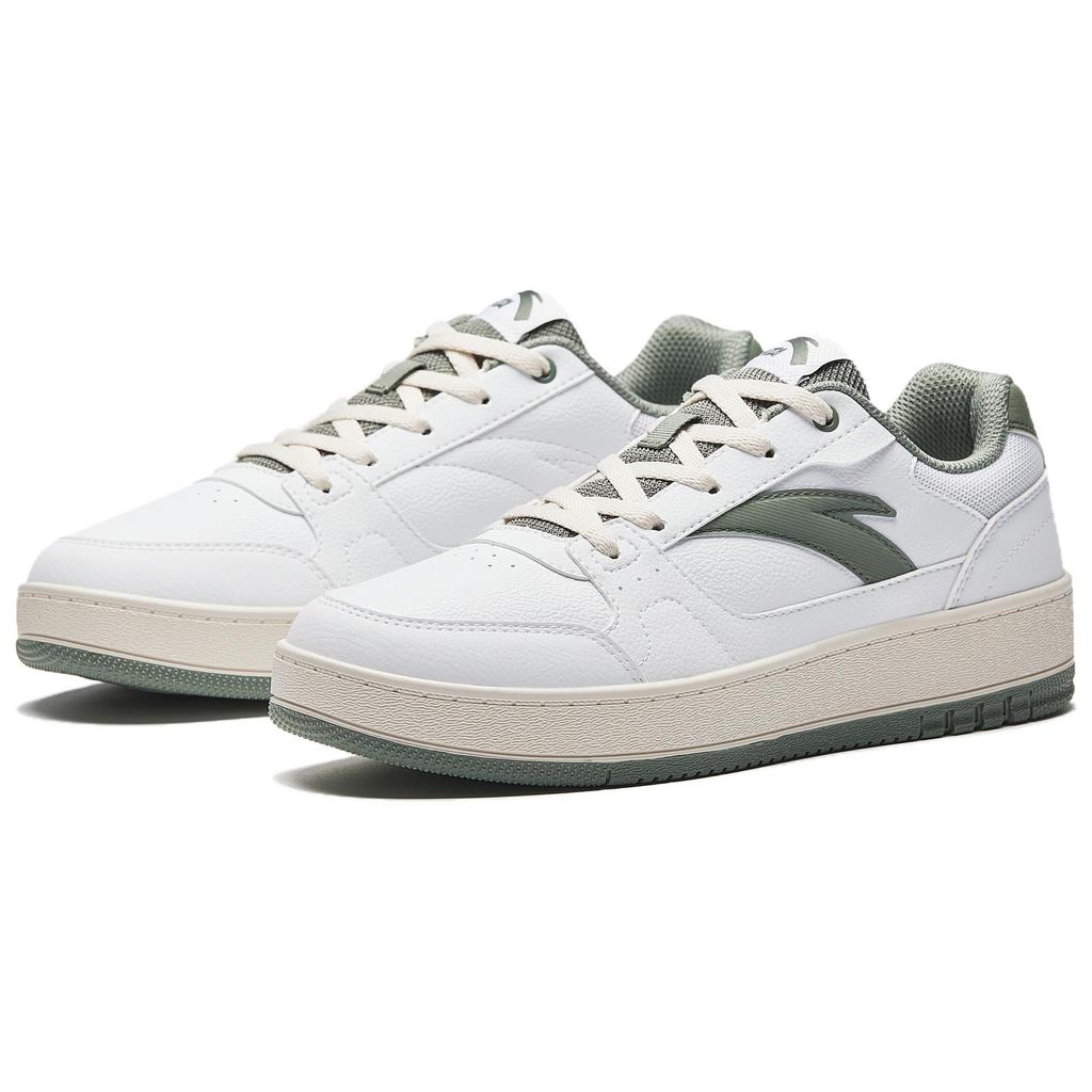 Anta Year 2 Simple Versatile Classic Fashion Durable Lightweight Low-Top Skate Shoes Women sneaker White Green 922548068-1