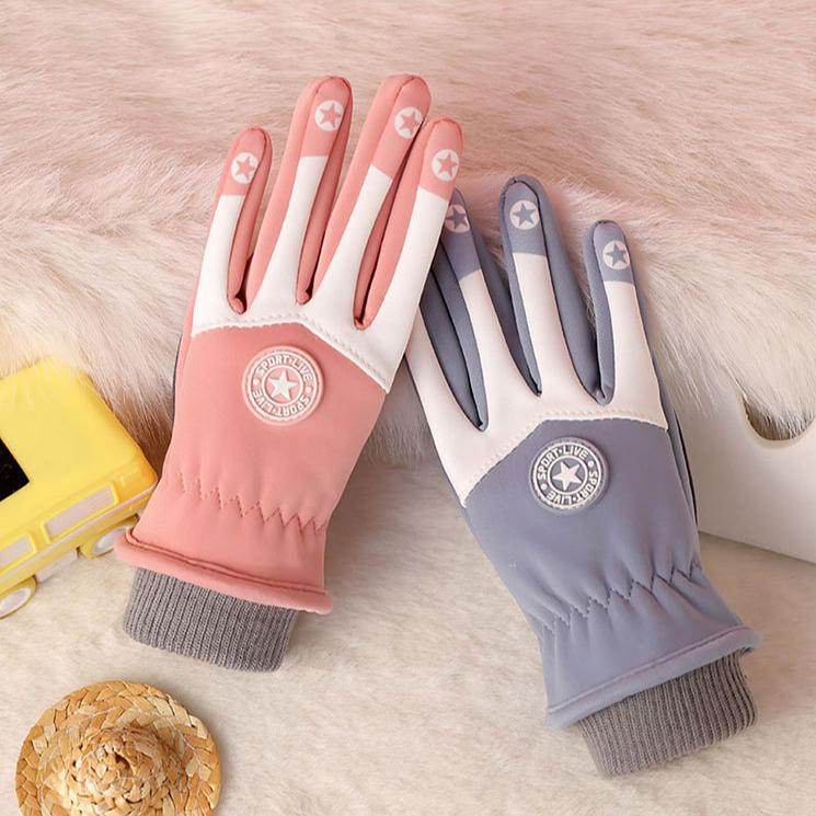 Children's Winter Gloves Cycling Gloves Waterproof Gloves Outdoor Cycling Warm Gloves Non Slip Gloves Roller Skating Gloves