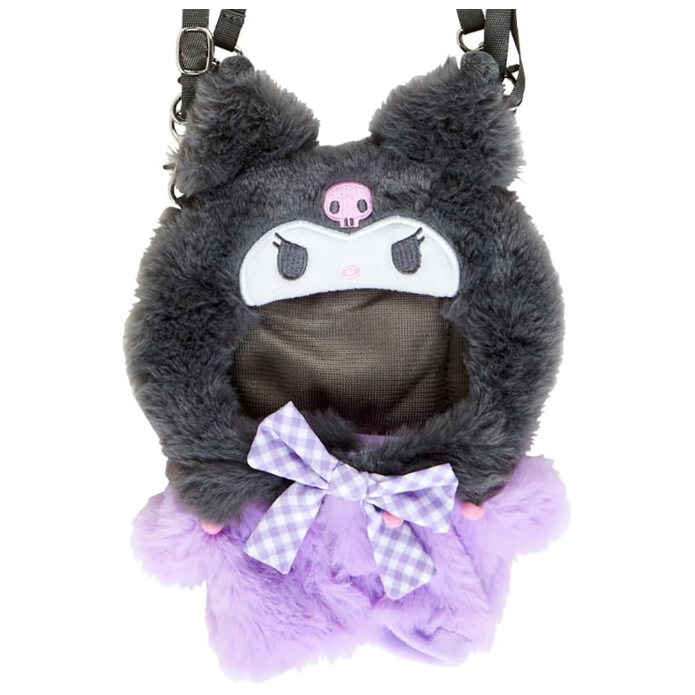 Sanrio Kuromi Character Dress-Up Shoulder Bag 22x15x1cm Adjustable Strap Cute Design