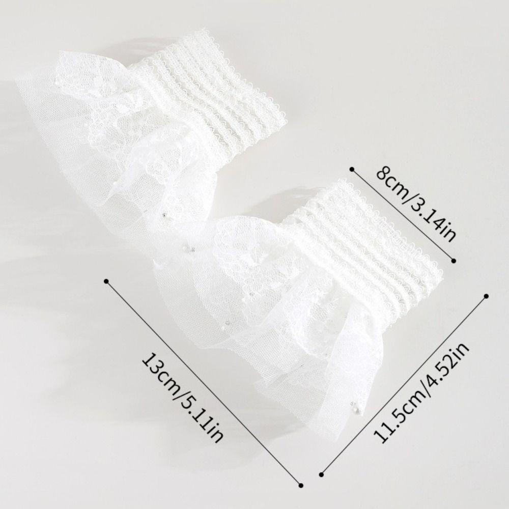 Detachable False Sleeve Cuffs White Black Wrist Cuff New Sweater Cuffs  Nail Art Accessories