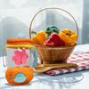 Carrot Blender Plush Toy Fun Drawstring Rotating Stuffed Vegetable Doll 6 Inches Interactive Wind-up Carrot Juicer Plushie Carrots Backpack Decor
